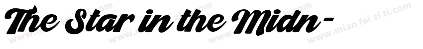The Star in the Midn字体转换